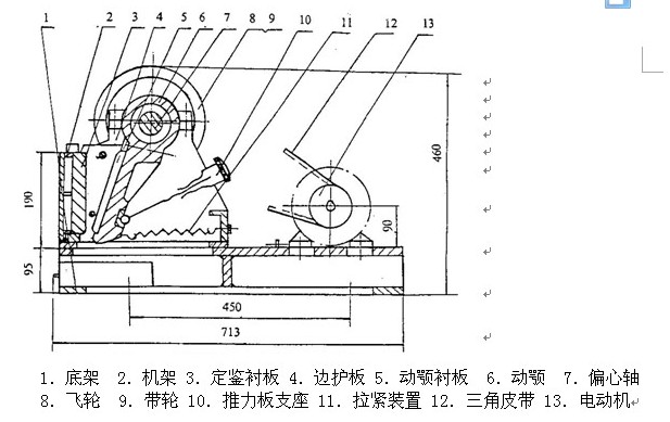 PE系列60*100颚氏破碎机使用说明书(图3)