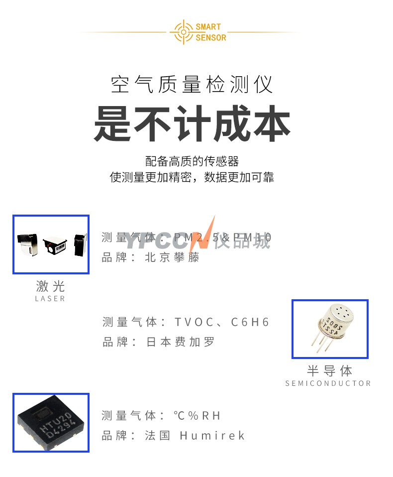 希玛ST8306甲醛检测仪家用专业测甲醛室内二氧化碳空气质量测试仪(图4)